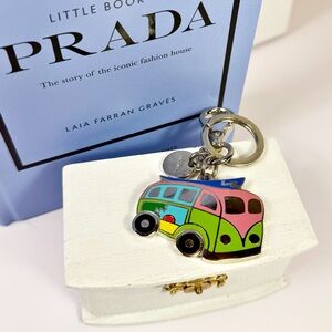 Prada Metal Multicolor Bus Bag Charm/Keychain With Movable Wheels